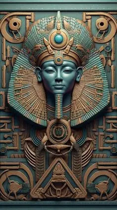 Black Golden Ancient Egyptian Art Prints 3D Posters