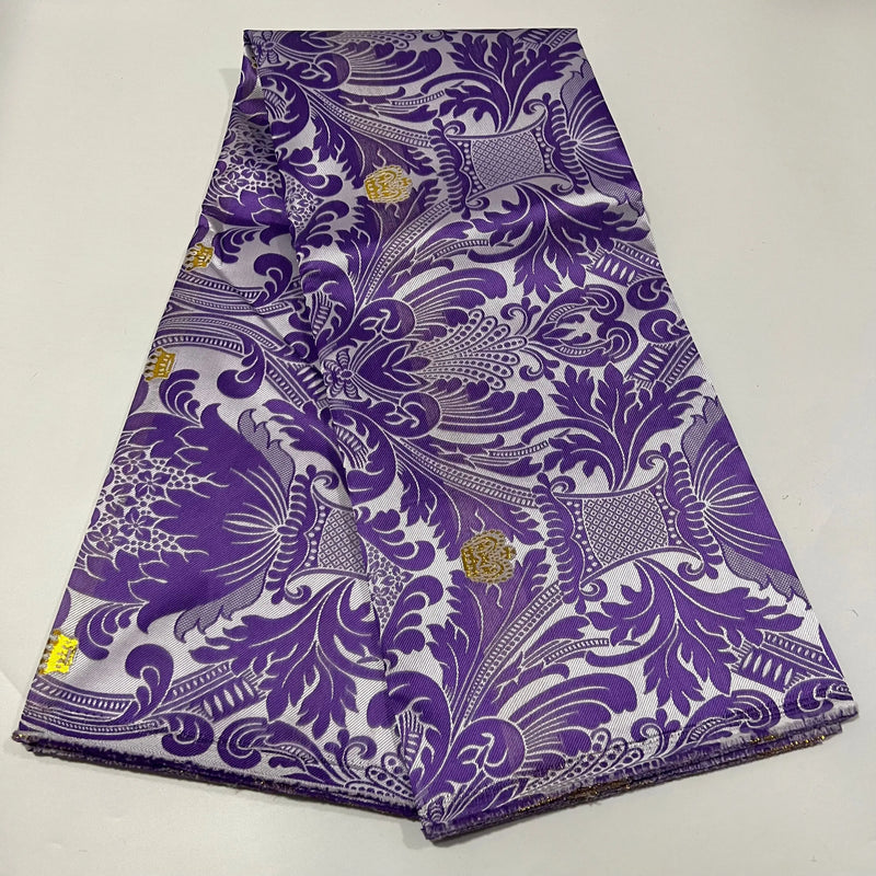 High Quality 3D Damask Embroidery Headtie Fabric