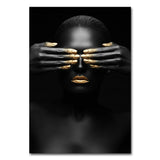 African Woman Portrait Wall Art Posters