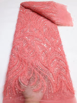 Luxurious Nigerian Handmade Beads Lace Fabric