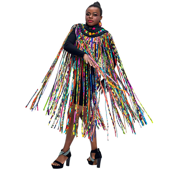 New Trend African Women Handmade Multi Ropes Dress