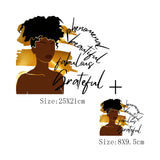 New Fashion Black Girl DIY T-Shirt