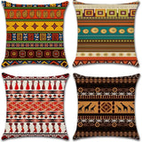 New African Ethnic Style Linen Cushion Cover