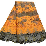 New african guipure cord lace fabric