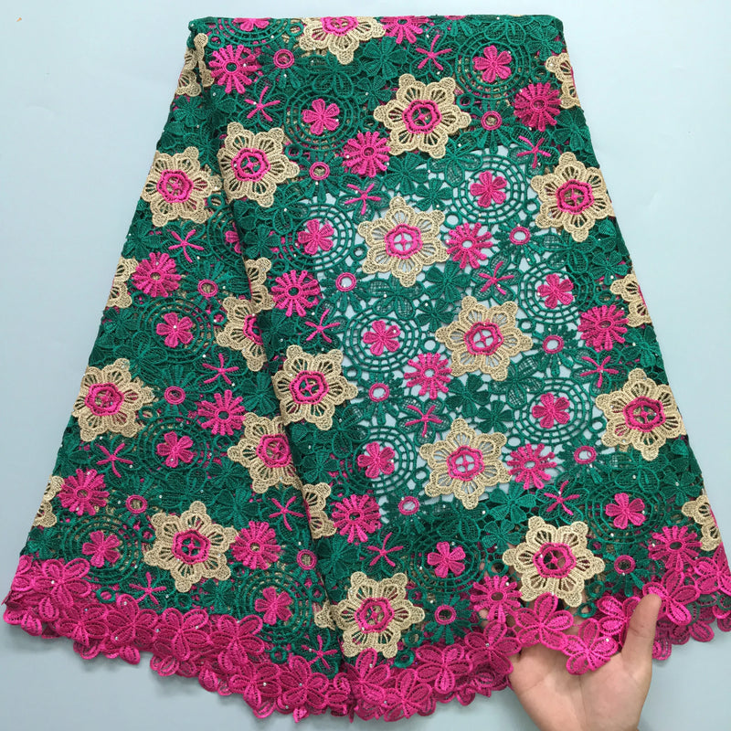 High Quality Nigerian Water Soluble Lace Fabric