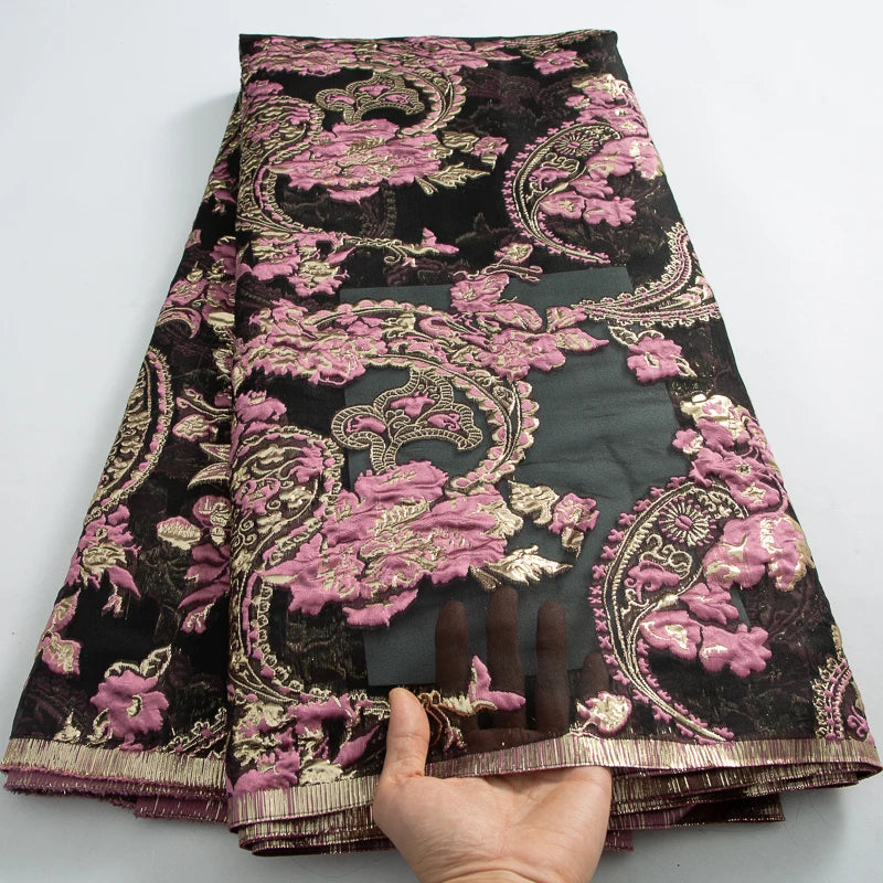 New Damask Brocade Lace Fabric