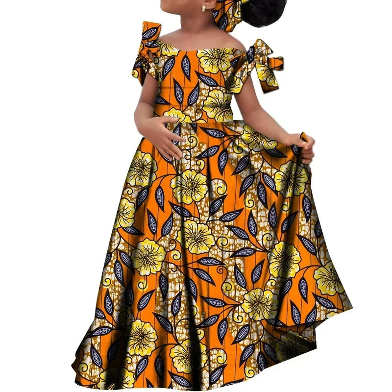 Kids Girls African Dashiki Dress