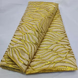 High Quality Nigerian Damask Gilding Lace Fabric