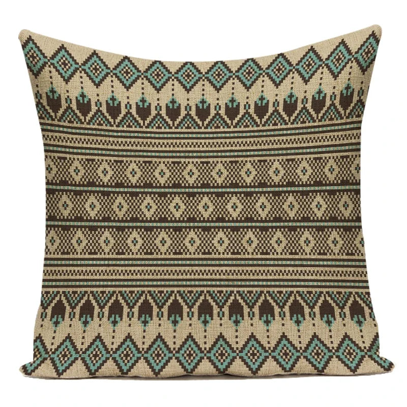 Polyester Boho Style Simple Geometric Decorative Pillows Cushion Cover for Living Room Decoration Pillowcase