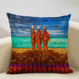 New Portrait Oil Painting Cushion Cover