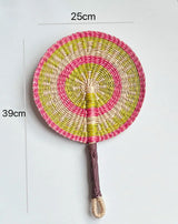 Summer Cooling Grass Handwoven Fan