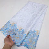 High Quality Lace Tissu Dentelle Cotton Lace Dubai Fabric