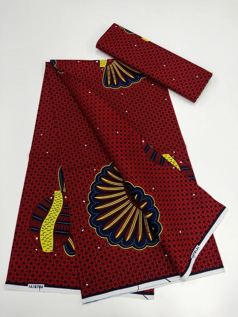 African Real Wax Print Cotton 100% Fabric