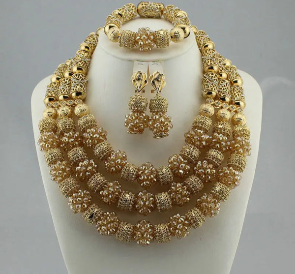 Amazing african beads jewelry set