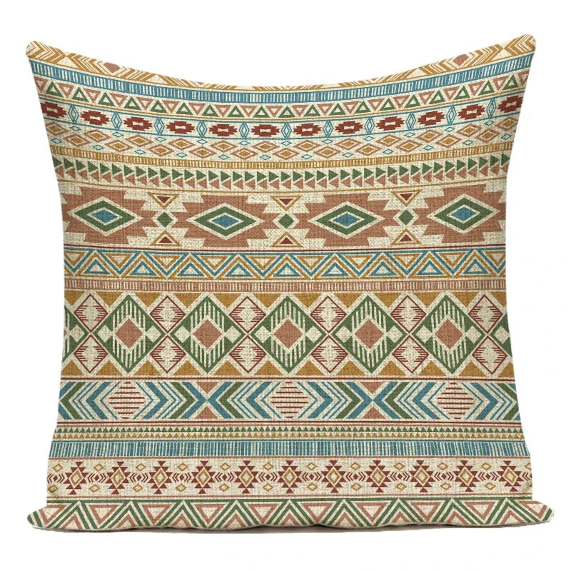 Polyester Boho Style Simple Geometric Decorative Pillows Cushion Cover for Living Room Decoration Pillowcase