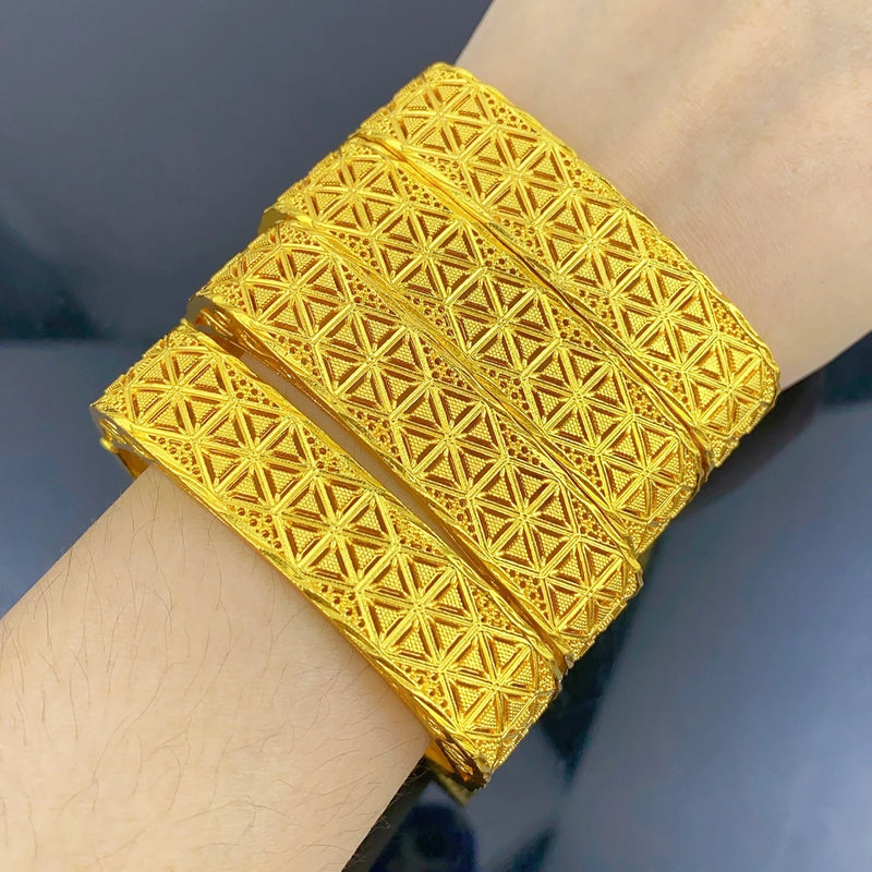 ANIID Luxury African Charm 24k Gold Plated Bracelet