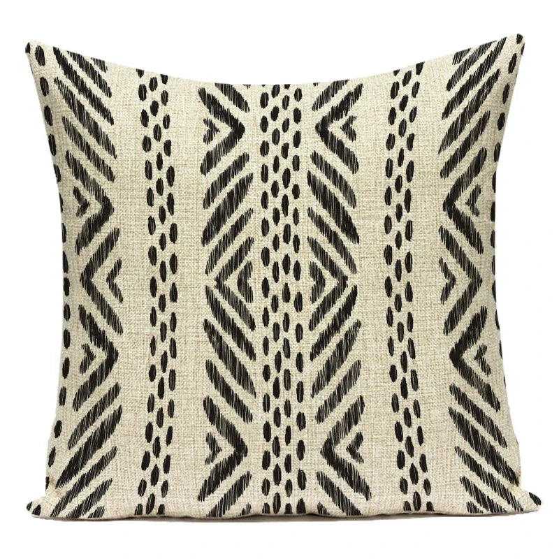 Polyester Boho Style Simple Geometric Decorative Pillows Cushion Cover for Living Room Decoration Pillowcase