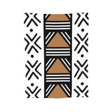 African Bogolan Mudcloth Pattern Blanket