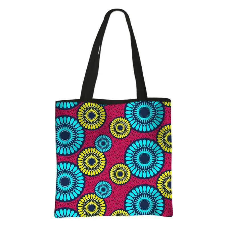 Afro Tribal Ethic Print Shopping Bag