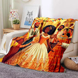 Cartoon Africa Custom Painting Art Soft Flannel Blanket