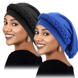 Women's Braid Elastic Turban Muslim Twist Fashion Hat