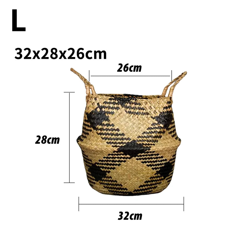 New Rattan Seagrass Plant Flower Pots