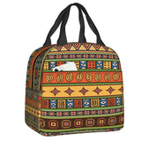 Ankara Dutch Wax Print Thermal Insulated Lunch Bags