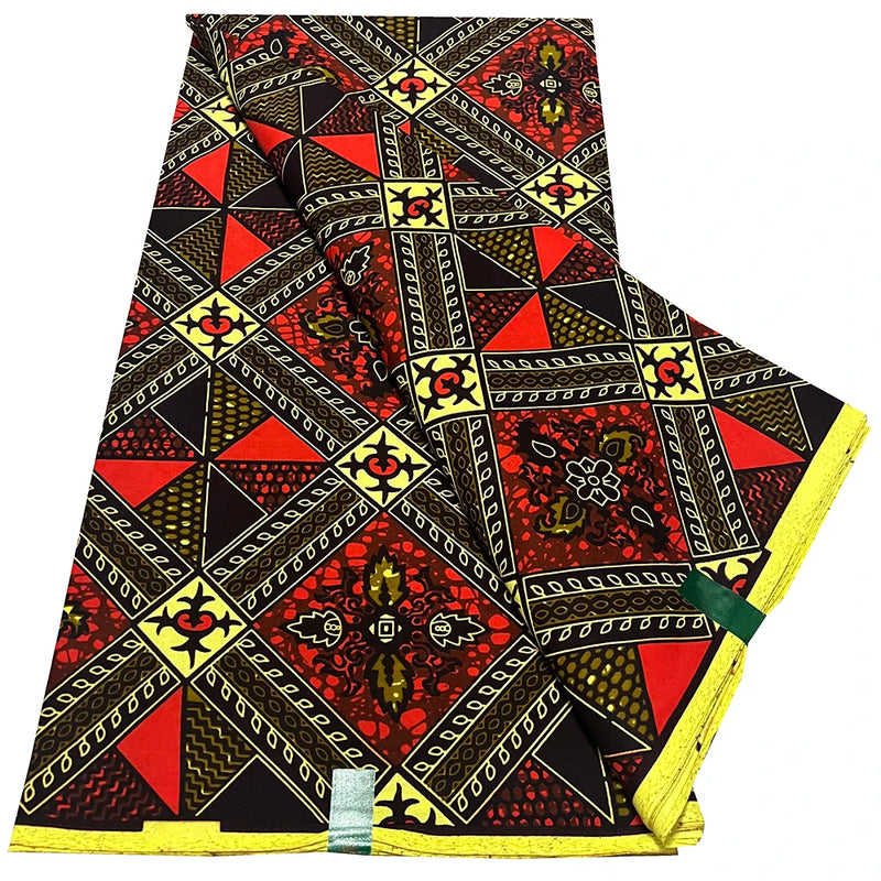 New African Grand Black Wax Fabric