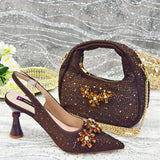 New fashion Women Shoes and Bags To Match Set