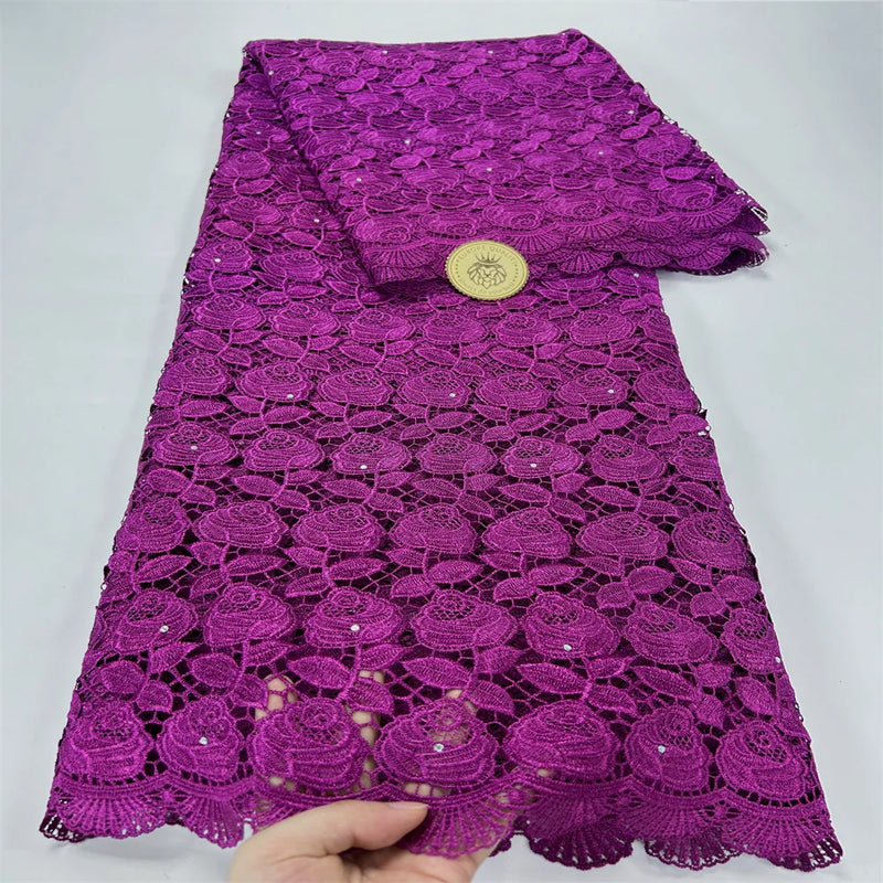 New Arrival African Water Soluble Lace Fabric