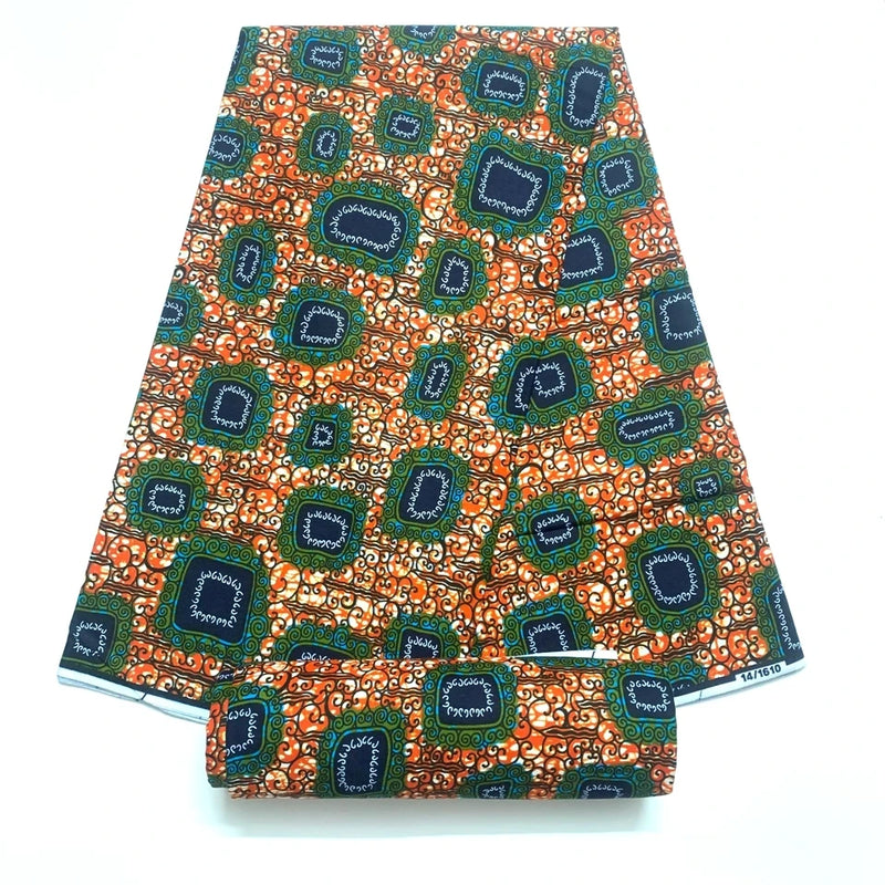 100%Cotton Tissu Ghana Pagne Wax Ankara Fabric