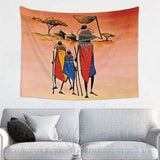 Custom Hippie Africa Life Tribal Style Tapestry Wall Art