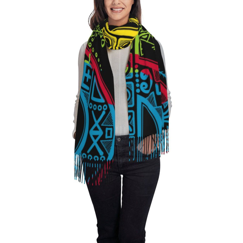 Amazigh Pride Tifinagh Patriotic Kabyle Scarf