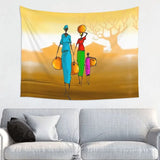 Custom Hippie Africa Life Tribal Style Tapestry Wall Art