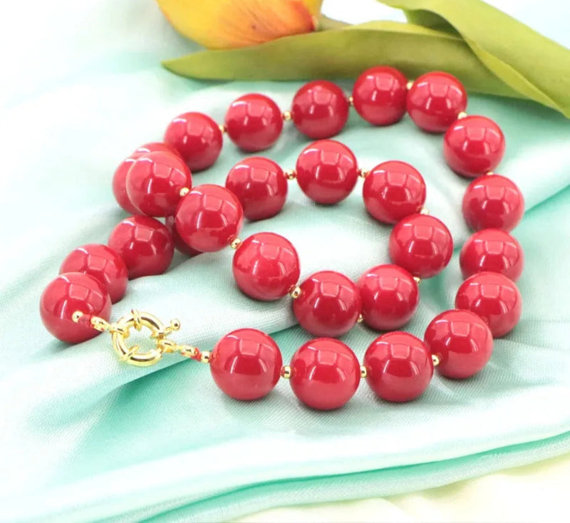 New Charming 5 Style Red Coral Beads Necklace