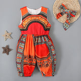 Summer African Bohemian Style Sleeveless Bodysuit