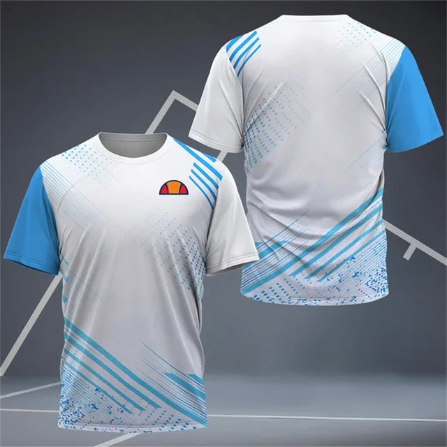 Men's Badminton Training Clothing Outdoor Fitness Sports T-Shirts