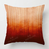 Modern Orange Abstract Geometric Cushion Cover