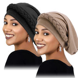 Women's Braid Elastic Turban Muslim Twist Fashion Hat