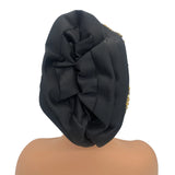 New Luxury Embroidery Beading Pleated Turban Cap