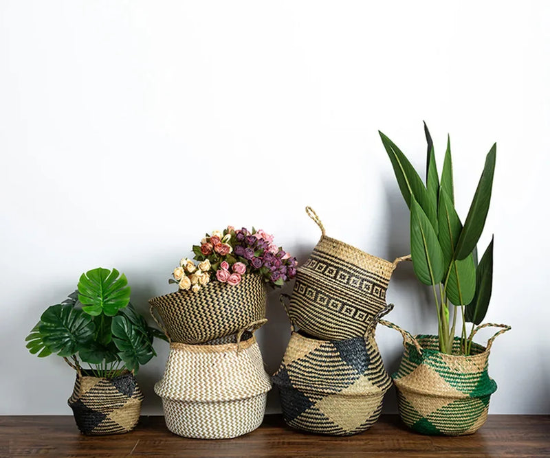 New Handmade Seagrass Storage Basket