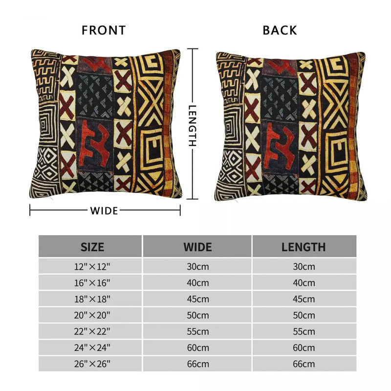 Abstract African Style Mud Pillowcase