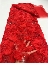 New Luxury African Mesh Lace Sequin Fabric