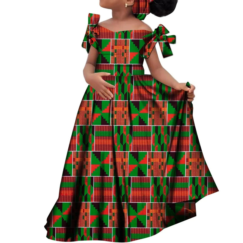 Kids Girls African Dashiki Dress