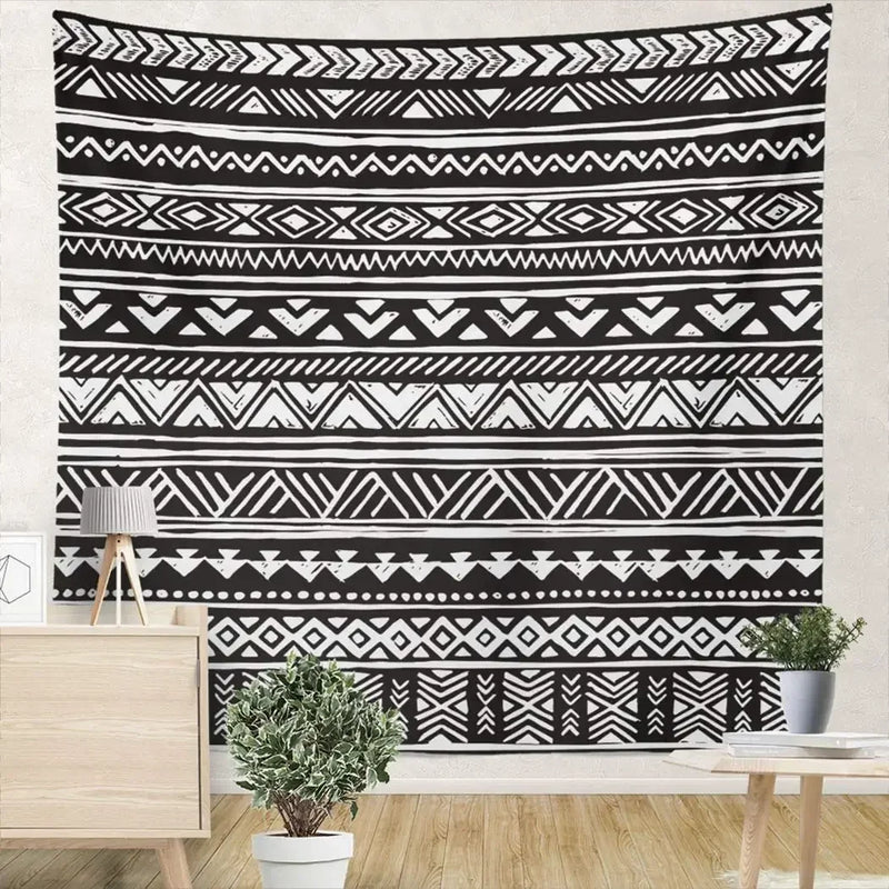 New Mexican Style Aztec Retro Patterned Tapestry