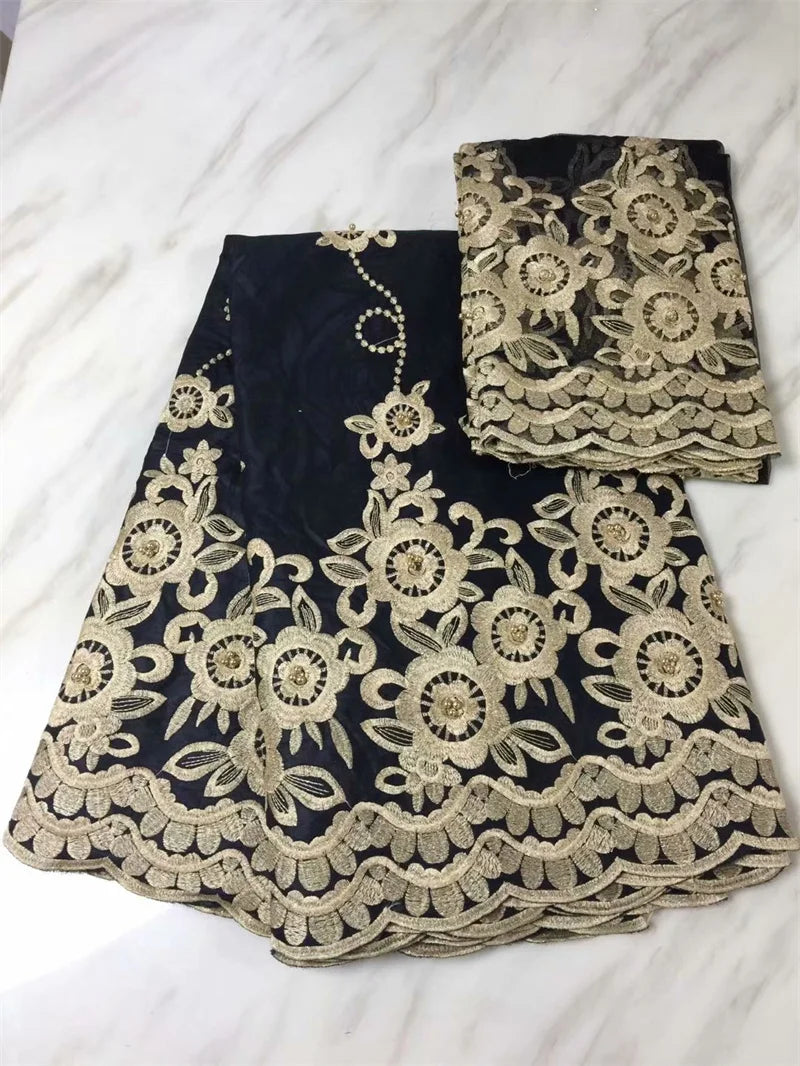 New fashion basin riche brode lace guinea brocade fabric