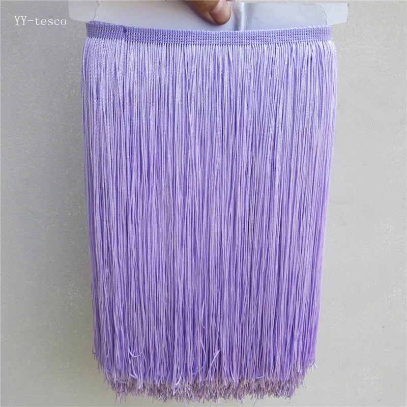 Hot Sale 30CM Long Polyester Tassel African Lace