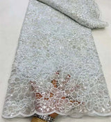 OIMG Nigerian Guipure Cord Lace Fabric