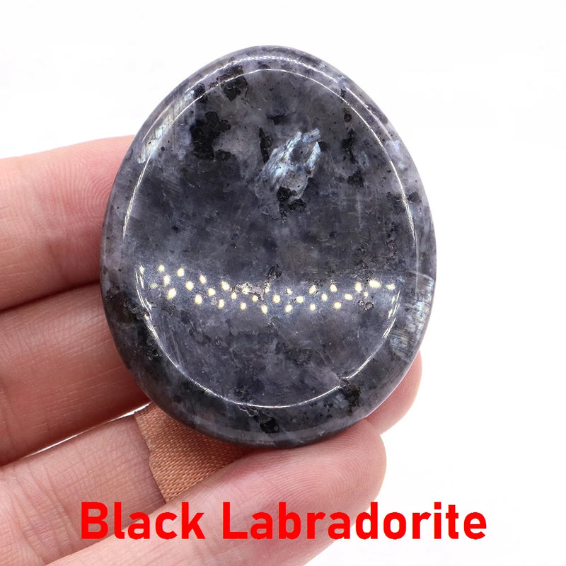 Natural Palm Gemstone Worry Thumb Stone