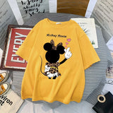 Mickey Anime Blouses Y2k Graphic T Shirts